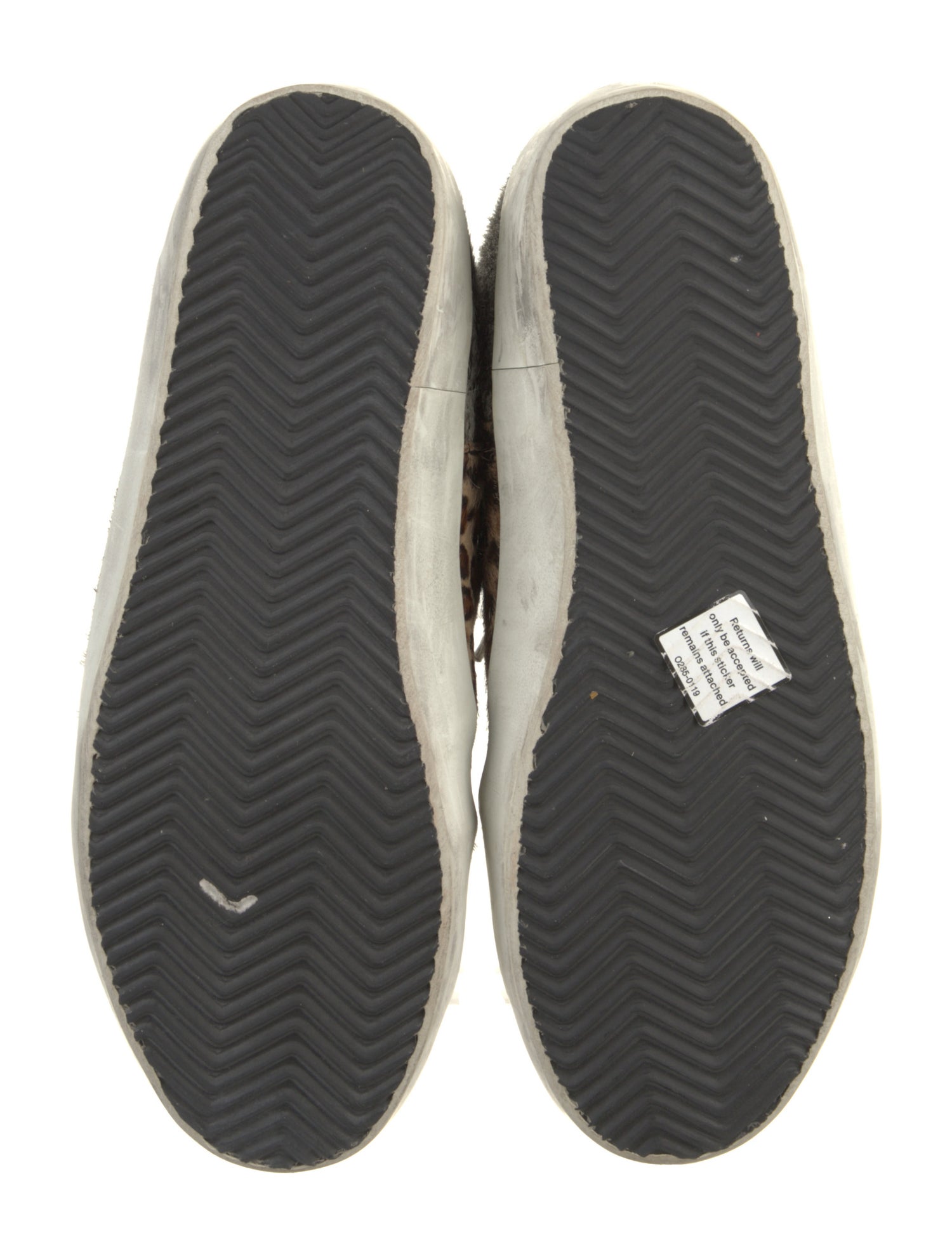 Golden Goose Ponyhair Animal Print Sneakers